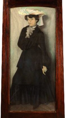 Gino Severini, 1905, La Bohémienne, pastel sur papier marouflée sur toile, Museo dell'Accademia Etrusca e della città di Cortona