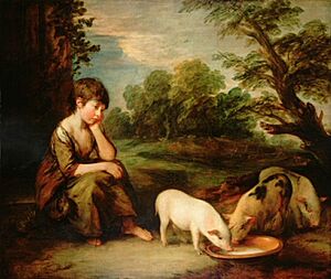 Girl with Pigs by Thomas Gainsborough