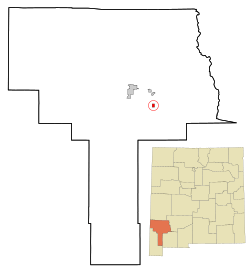Location of Hurley, New Mexico