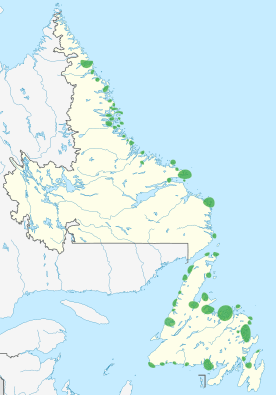 Groswater Pre-Inuit sites map