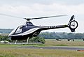 Guimbal Cabri G2 (G-CILU) at Cotswold Airport England 18Jun2016 arp