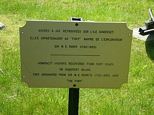 HMS Fury (1814) plaque.