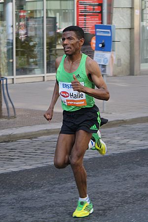 Haile Gebrselassie at Vienna City Marathon 2011