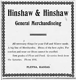 HinshawStoreAdvert1910