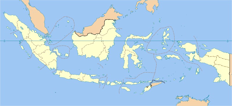 Indonesia provinces blank map