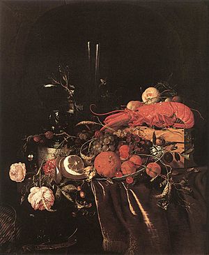 Jan Davidsz. de Heem - Still-Life with Fruit, Flowers, Glasses and Lobster - WGA11282