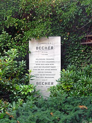 Johannes R Becher grave