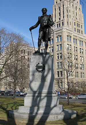 John Graves Simcoe statue at Queens Park