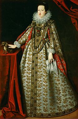 Justus Sustermans - Eleonora Gonzaga (1598-1655), wife of Ferdinand II, in wedding dress