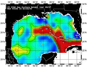 Katrina vs sea surface height