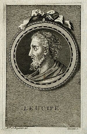 Leucippus. Line engraving by S. Beyssent after Mlle C. Reyde Wellcome V0003528