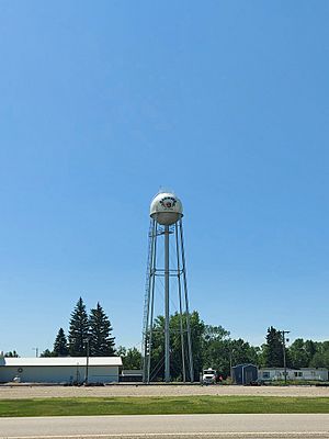 The water tower in Lignite