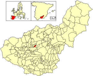 Location of Víznar