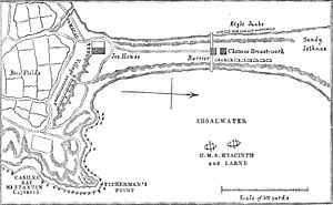 Map of the Battle of the Barrier