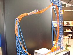 Maurer Söhne X-Coaster SkyLoop model (IAAPA 2009)