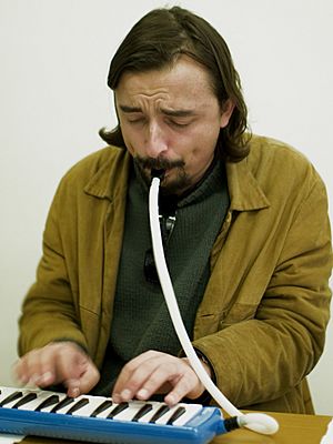 Melodica with tube