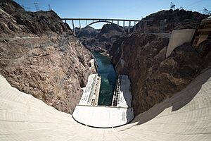 Mike O'Callaghan–Pat Tillman Memorial Bridge view from Hoover Dam