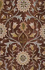 Morris Little Flower carpet design detail