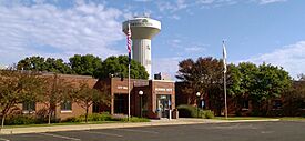 Mounds View City Hall and water tower