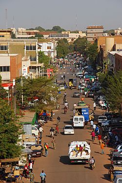 Ouagadougou city centre day