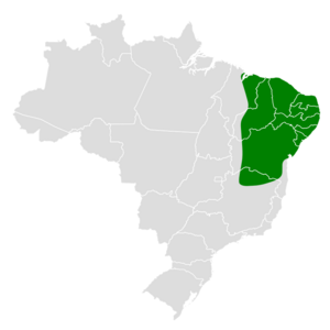 Paroaria dominicana map.svg