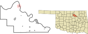 Location of Ralston, Oklahoma