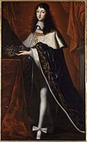 Philippe de France wearing coronation clothes for his brother, Ecole française.jpg