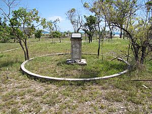 Plinth behind church from N (2011)