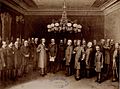 Reunión de notables en el Teatro de Santiago con el presidente José Manuel Balmaceda (1898)