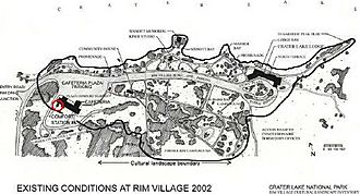 Rim Village map, Comfort Station -4