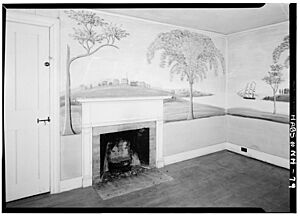 Rufus Porter mural - Kent House, Lyme, New Hampshire