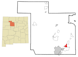 Location of Algodones, New Mexico