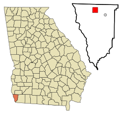Location in Seminole County and the state of Georgia