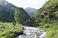 Shatili, Argun 4, Khevsureti, Georgia, Greater Caucasus mountains