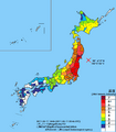Shindomap 2011-03-11 Tohoku earthquake