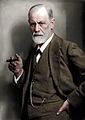 Sigmund Freud colorized