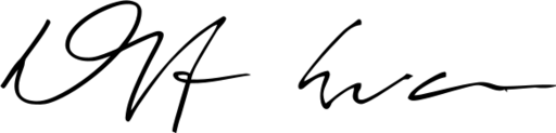 Signature of Dwight Evans