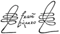 Signature of Francisco Pizarro (cropped)