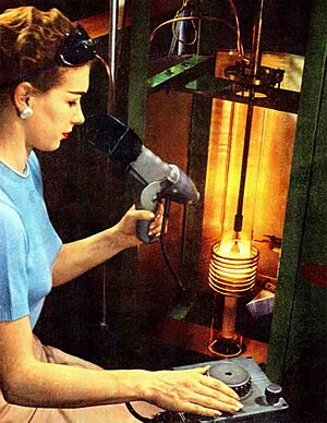 Silicon grown by Czochralski process 1956