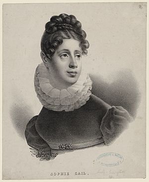 Sophie Gail d'après Eugène Isabey