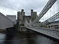 Suspension bridge, Tubular bridge and Conwy Castle - geograph.org.uk - 1771590