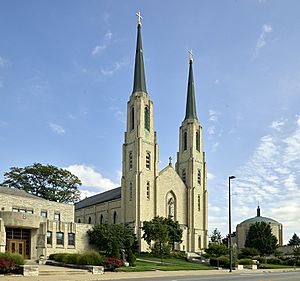 The Cathedral of the Immaculate Conception in Fort Wayne, Indiana