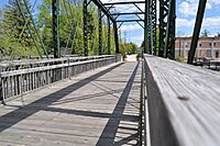 The interurban bridge in downtown Cedarburg.