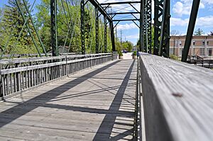 The interurban bridge in downtown Cedarburg.