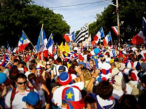 Tintamarre during National Acadian Day 2009, Caraquet New Brunswick