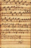 Toccata and Fugue in D minor, BWV 565 (Johannes Ringk manuscript, pg6of6)