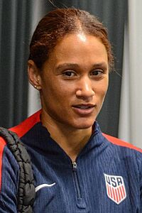 USWNT training at 2025 SheBelieves Cup 01 (cropped).jpg