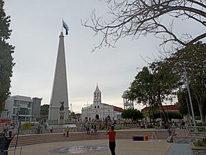 Vista del Parque Central de Sincé, Sucre, Colombia