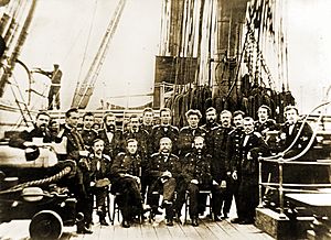 Офицеры фрегата Ослябя (Бостон, 1863 год)