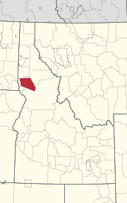 2445R Nez Perce Reservation Locator Map